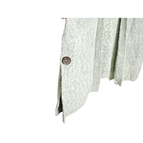 J. Jill Pure Jill Womens Open Front Cardigan Long Sweater Green Heathered Small - Picture 2 of 13